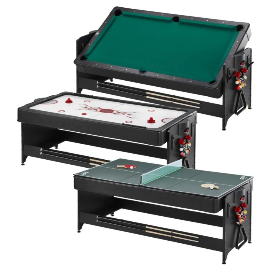 3 in 1 Air Hockey Pool and Ping Pong Table with its 3 variations