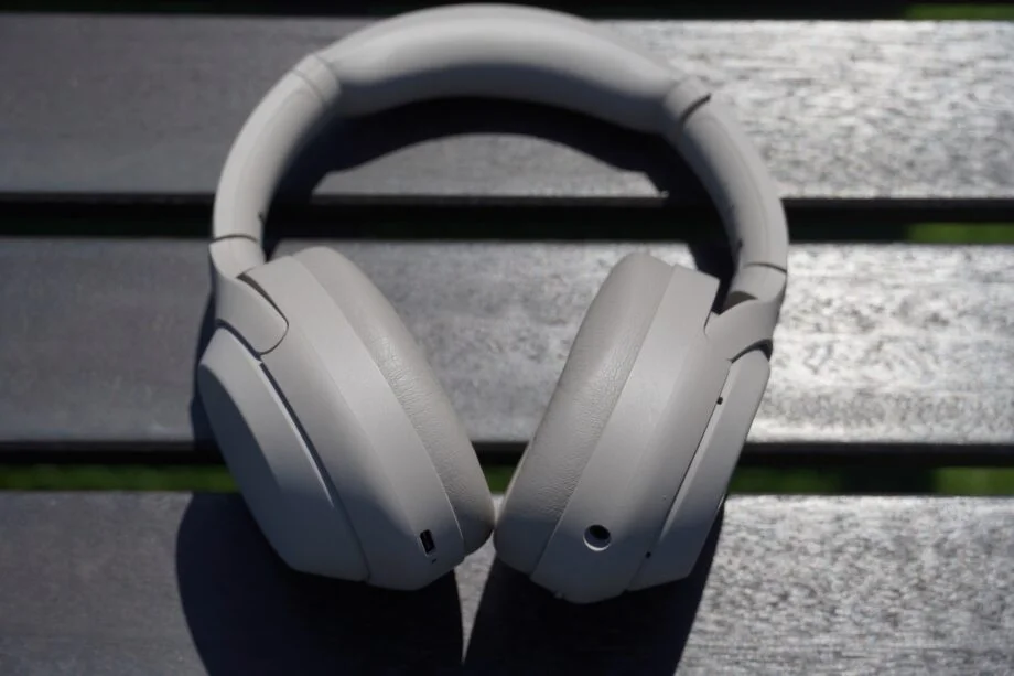 White Sony WH-1000XM4 headphones