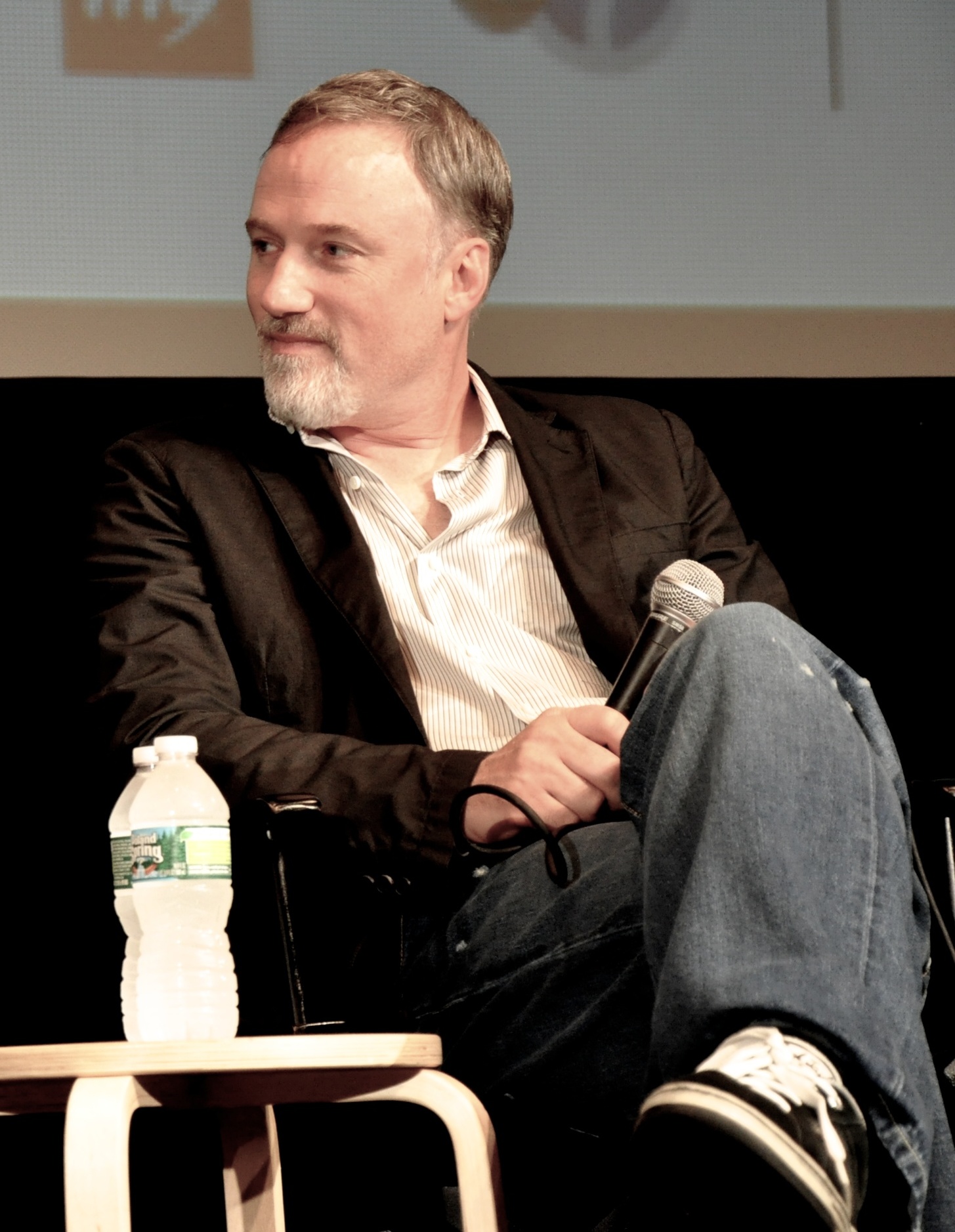 Movie Director David Fincher at Social Network Premiere